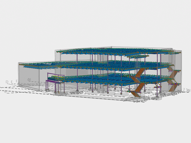 Charter school steel detailing structure and miscellaneous components in Utah County